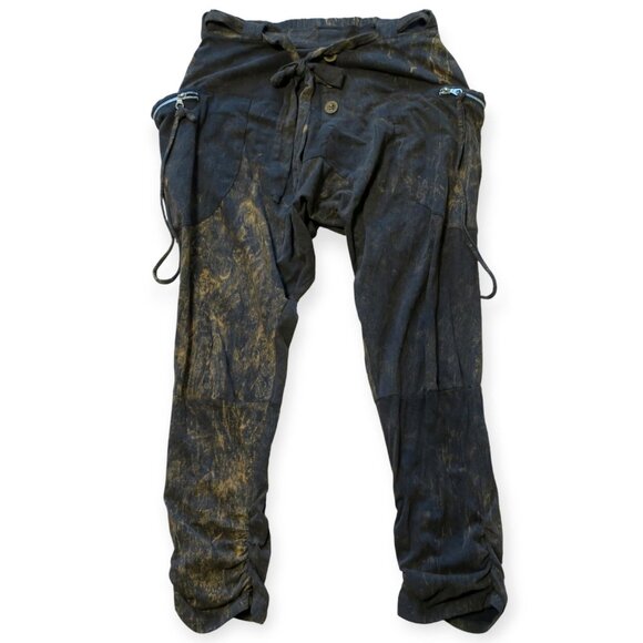 Thaluta Unisex Cyberpunk Nebula Harem Pants Yoga Cotton Boho Style One Size 4-14 - Picture 3 of 6